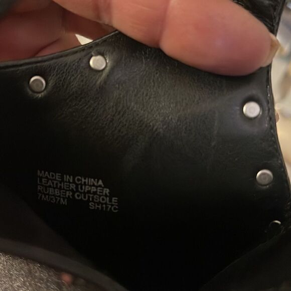 MICHAEL Michael Kors
Women's Astor Leather Studded Slingback Block Heel Sandals - Picture 6 of 10